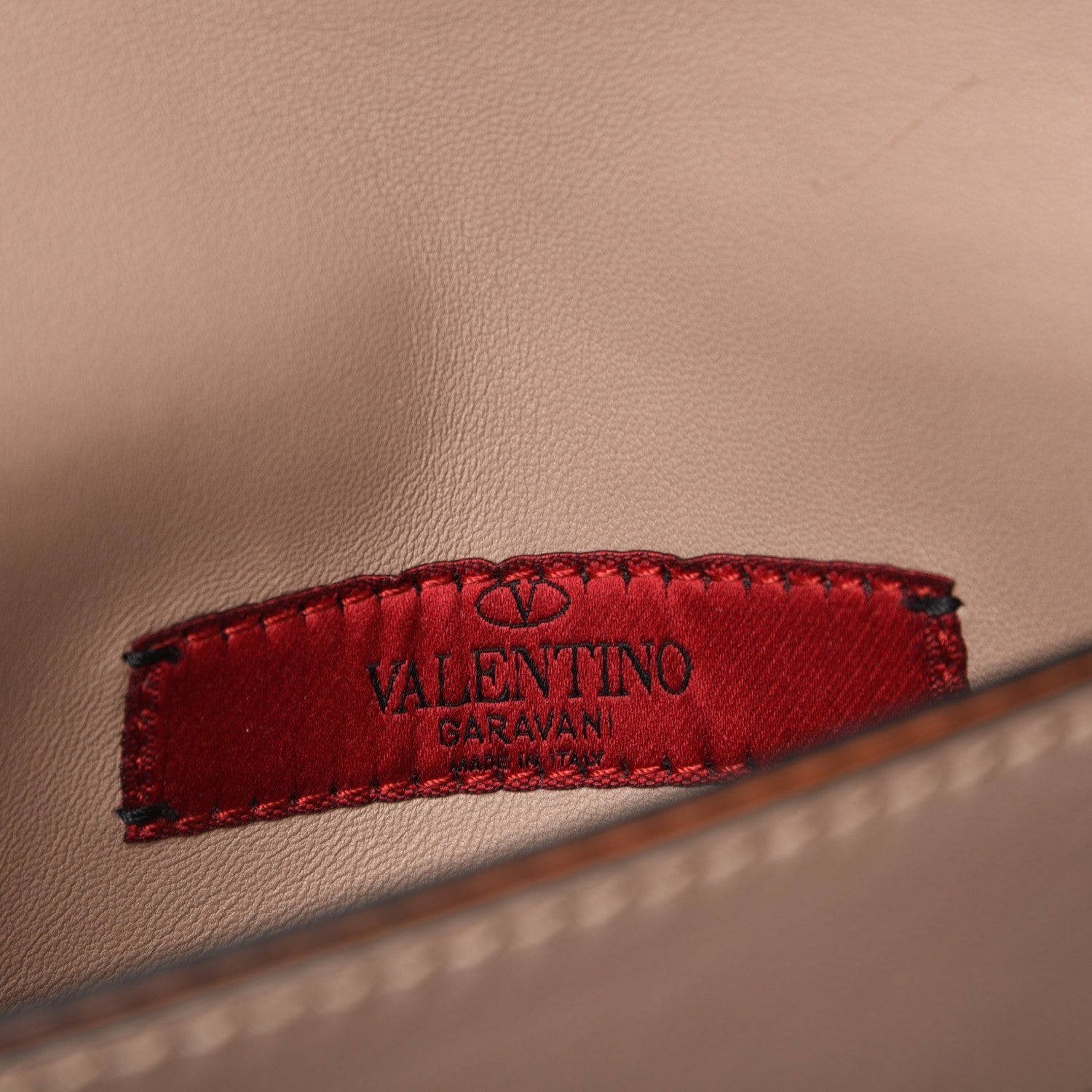 Valentino Garavani Nappa Small Rockstud Wristlet Clutch Melon Sorbet 6 of 7