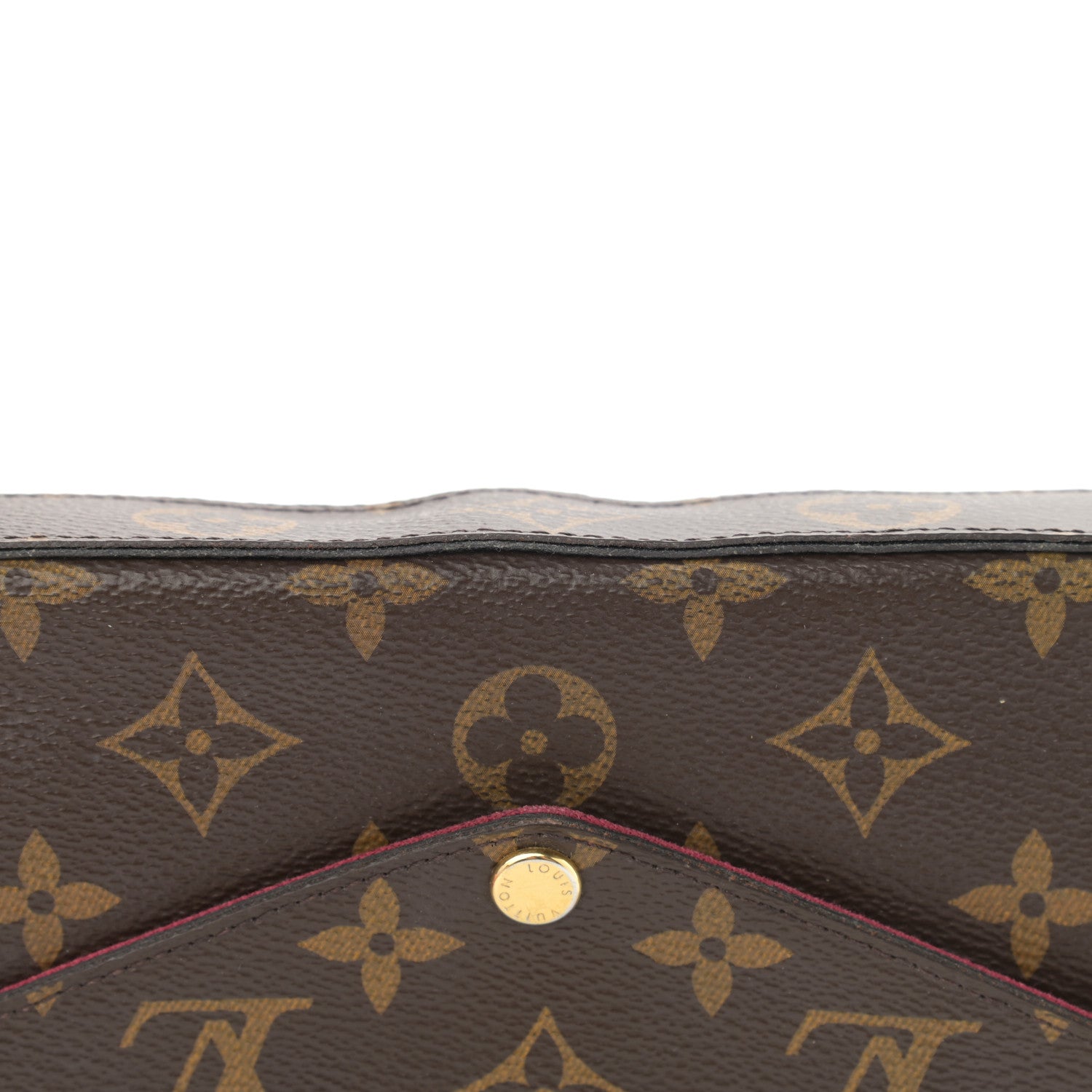 Louis Vuitton Monogram Pochette Felicie Chain Wallet Fuchsia 13 of 13