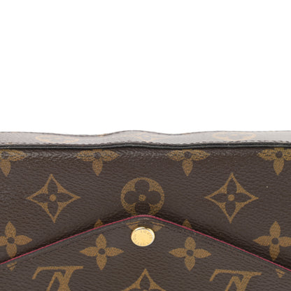 Louis Vuitton Monogram Pochette Felicie Chain Wallet Fuchsia 13 of 13