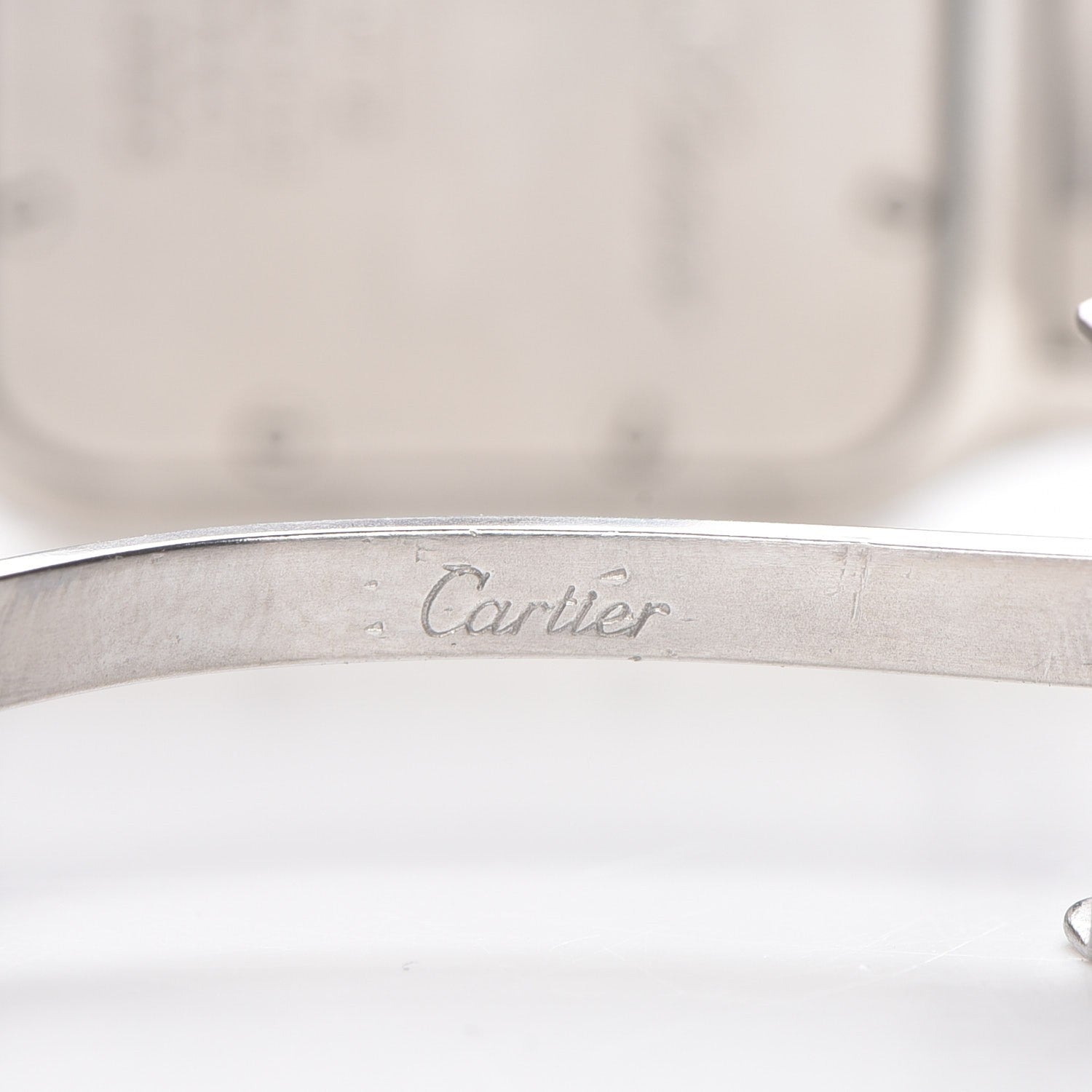 Cartier Stainless Steel 29mm Santos De Galbee Quartz Watch 8 of 8