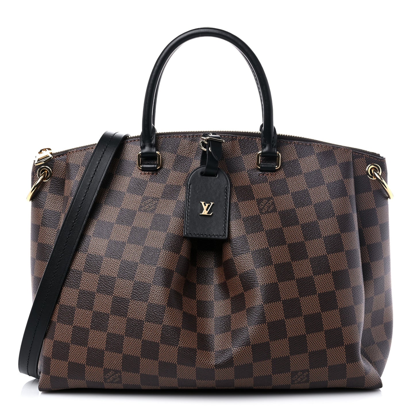 Damier Ebene Odeon Tote MM Black