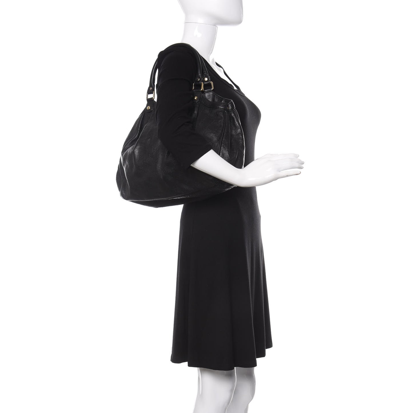Guccissima Medium Sukey Tote Black