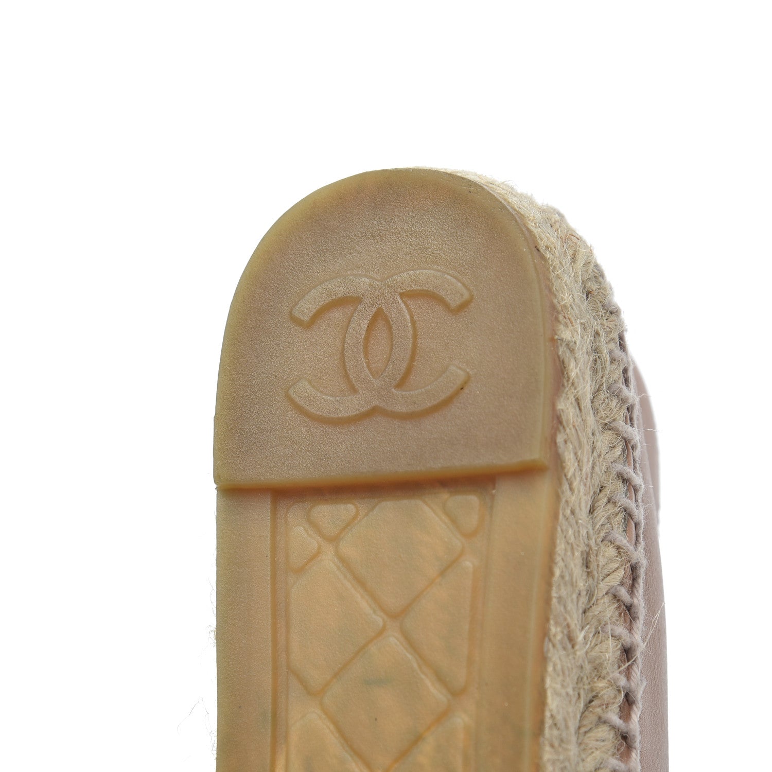 Chanel Lambskin CC Espadrilles 35 Nude 15 of 20
