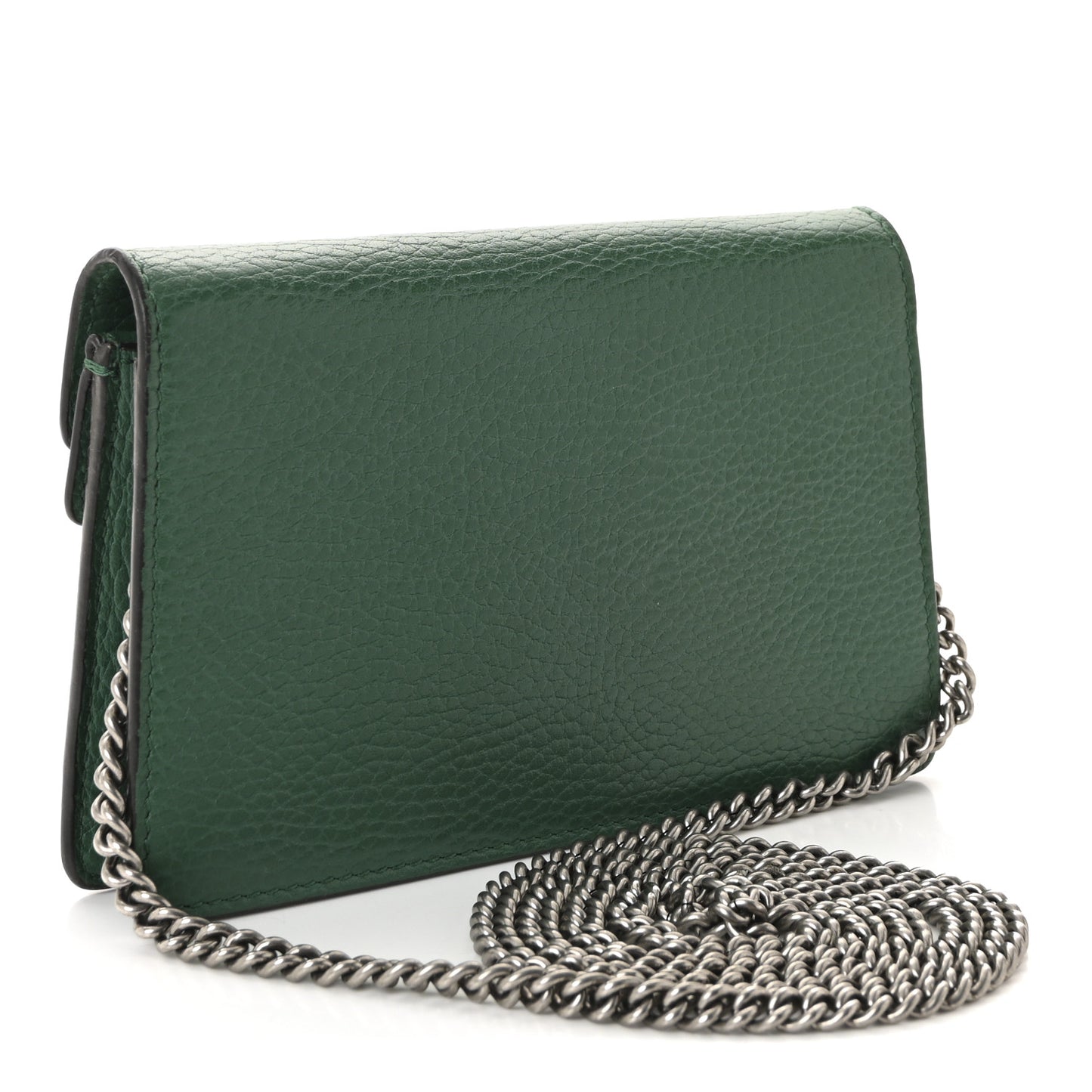 Dollar Calfskin Crystal Super Mini Dionysus Shoulder Bag Emerald