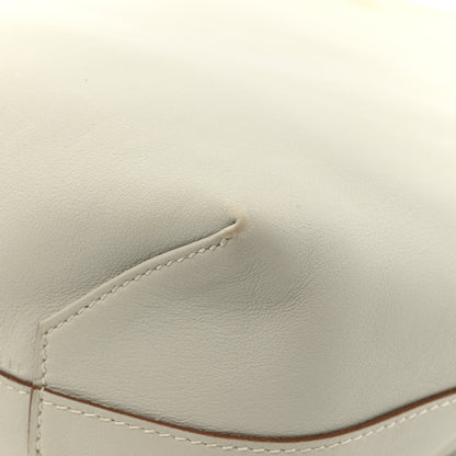 Hermes Veau Sikkim Taurillon Clemence Double Sens 36 Reversible Tote Bleu Pale Gris Perle 18 of 24