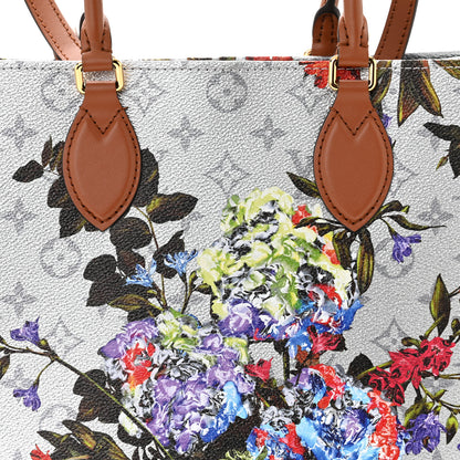 Louis Vuitton Metallic Monogram LV Garden OnTheGo MM Silver 7 of 10