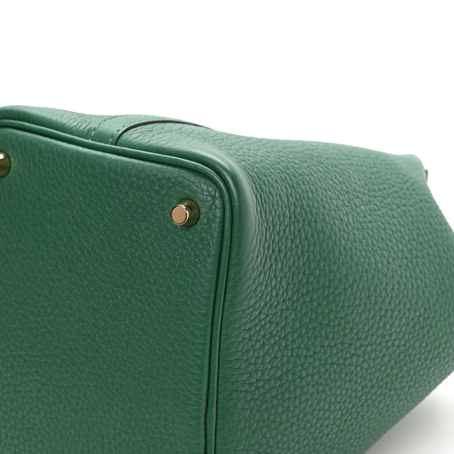 Hermes Taurillon Clemence Swift Eclat Picotin Lock 18 Vert Moyen Vert Peppermint 12 of 13