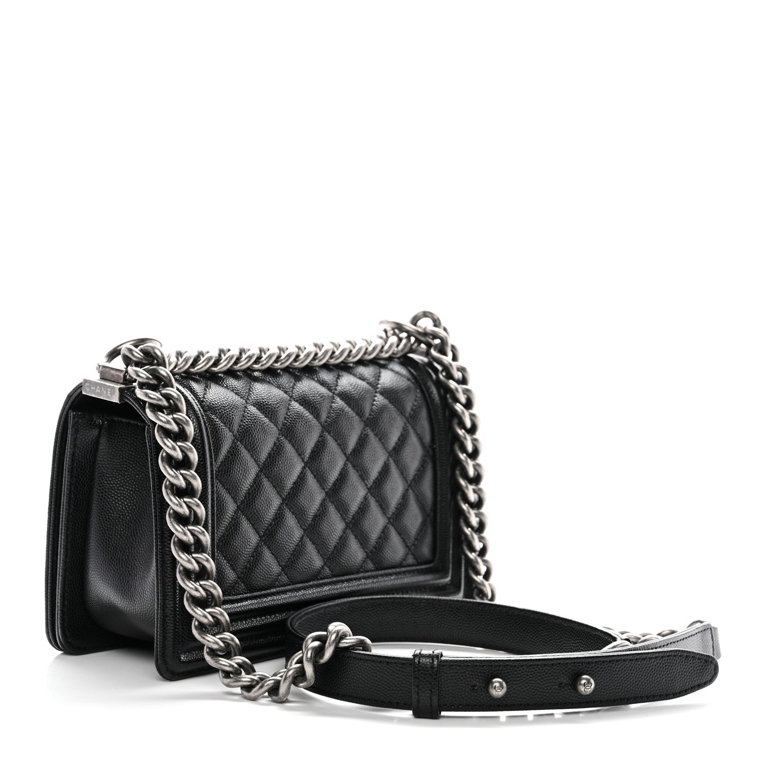 Chanel Caviar Quilted Small Boy Flap Black 3 of 10