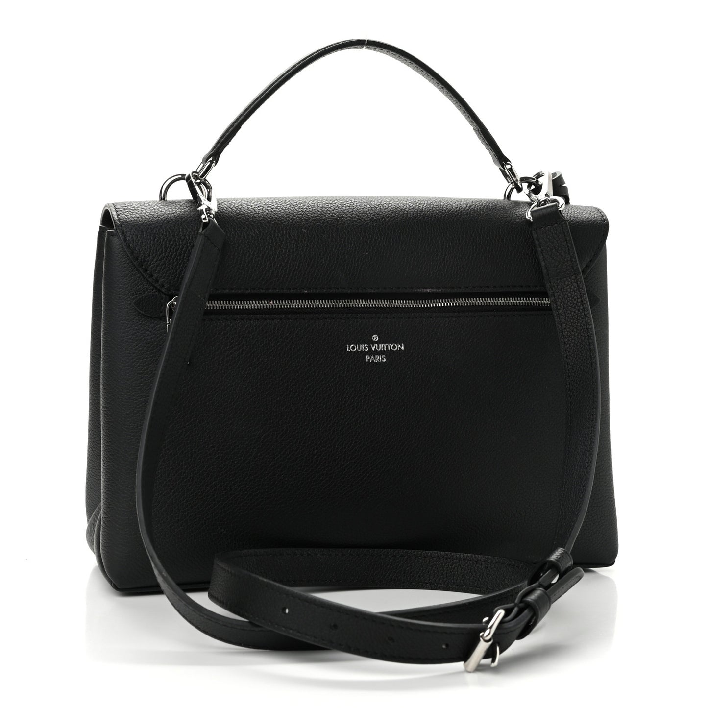 Soft Calfskin My Lockme Top Handle Black