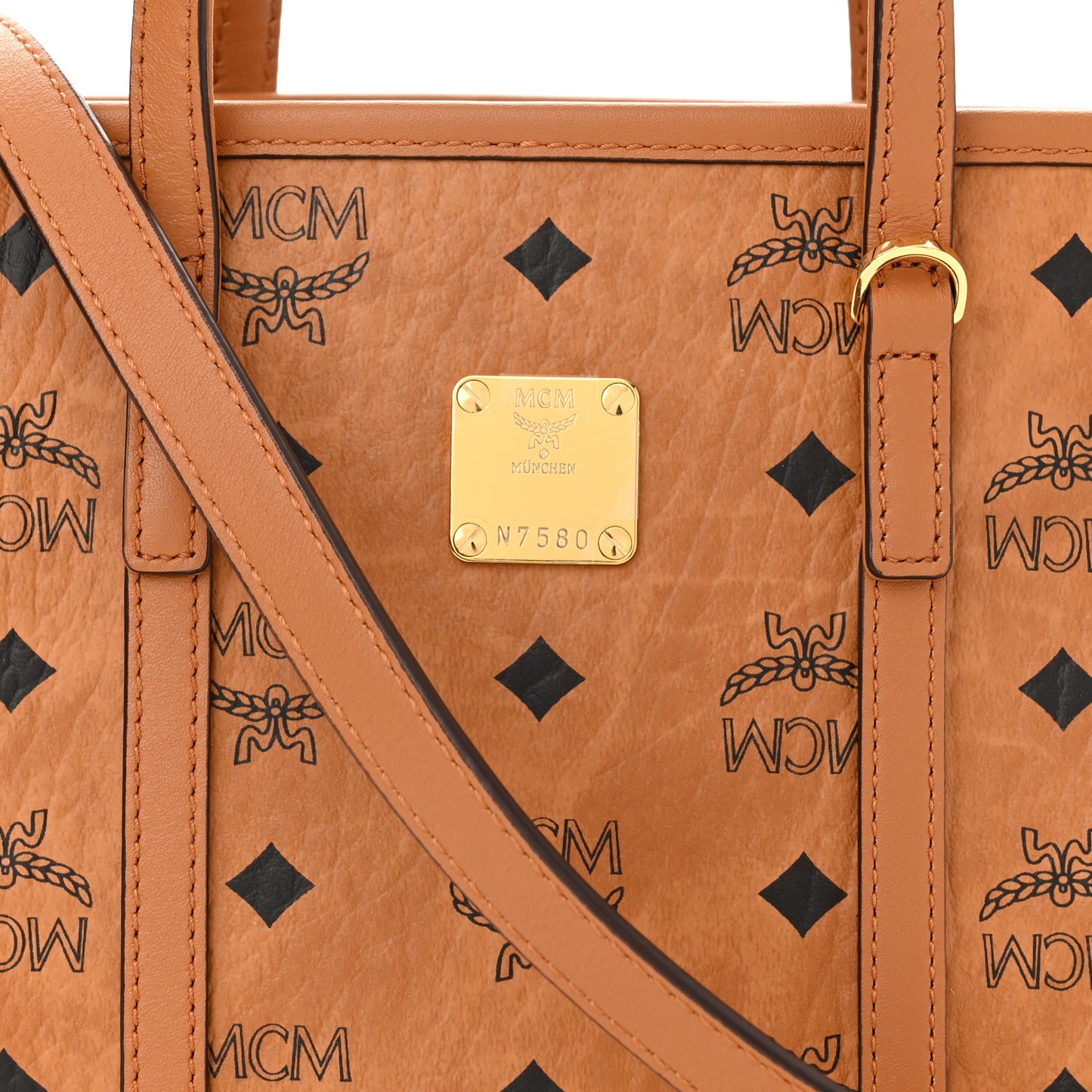 Visetos Mini Toni Shopper Tote Cognac