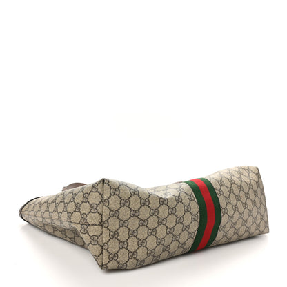 Gucci GG Supreme Monogram Medium Ophidia Shopping Tote Brown 4 of 10