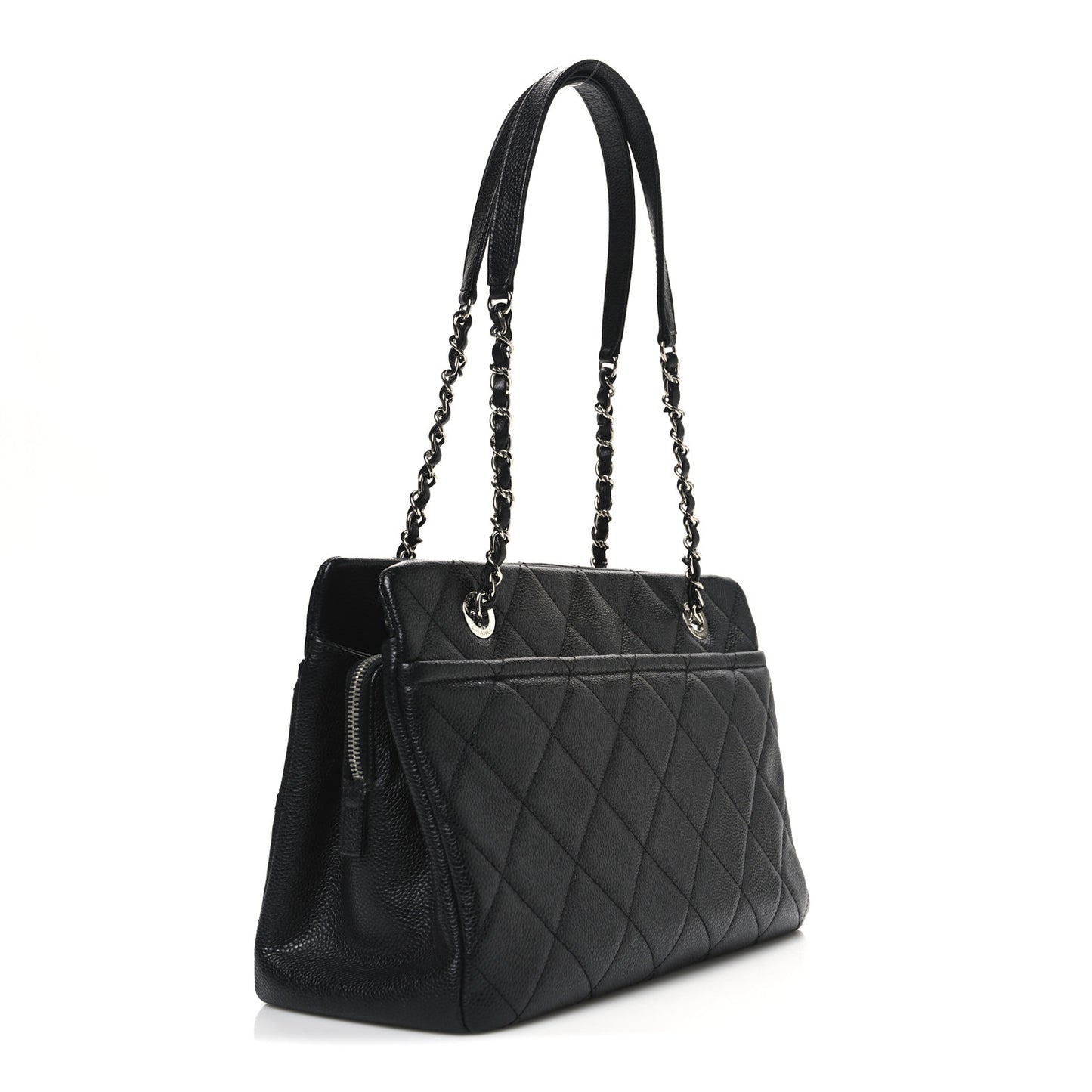Caviar Quilted CC Timeless Soft Tote Black