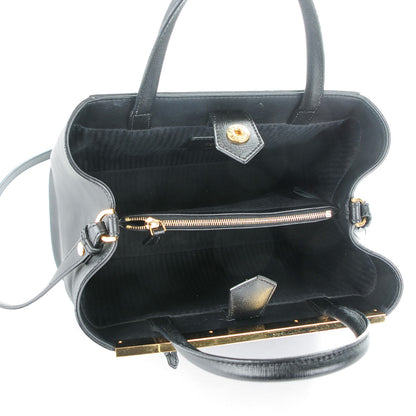Fendi Vitello Elite Petite 2Jours Tote Black 5 of 8