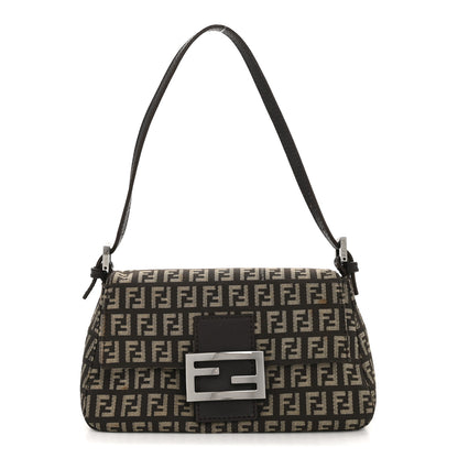 Fendi Zucchino Vitello Mini Mama Baguette Testa di Moro Beige 1 of 12