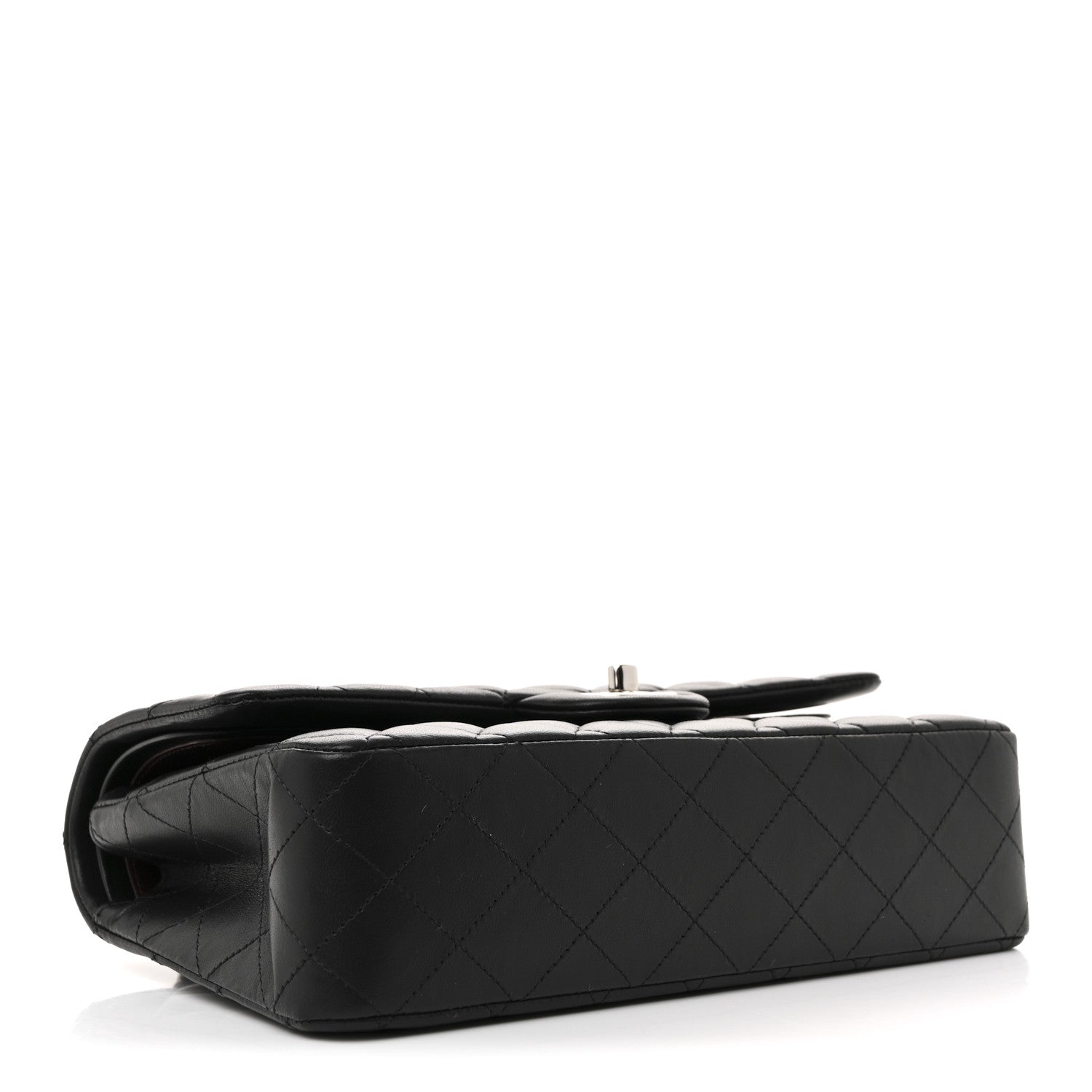 Chanel Lambskin Quilted Medium Double Flap Black 4 of 11