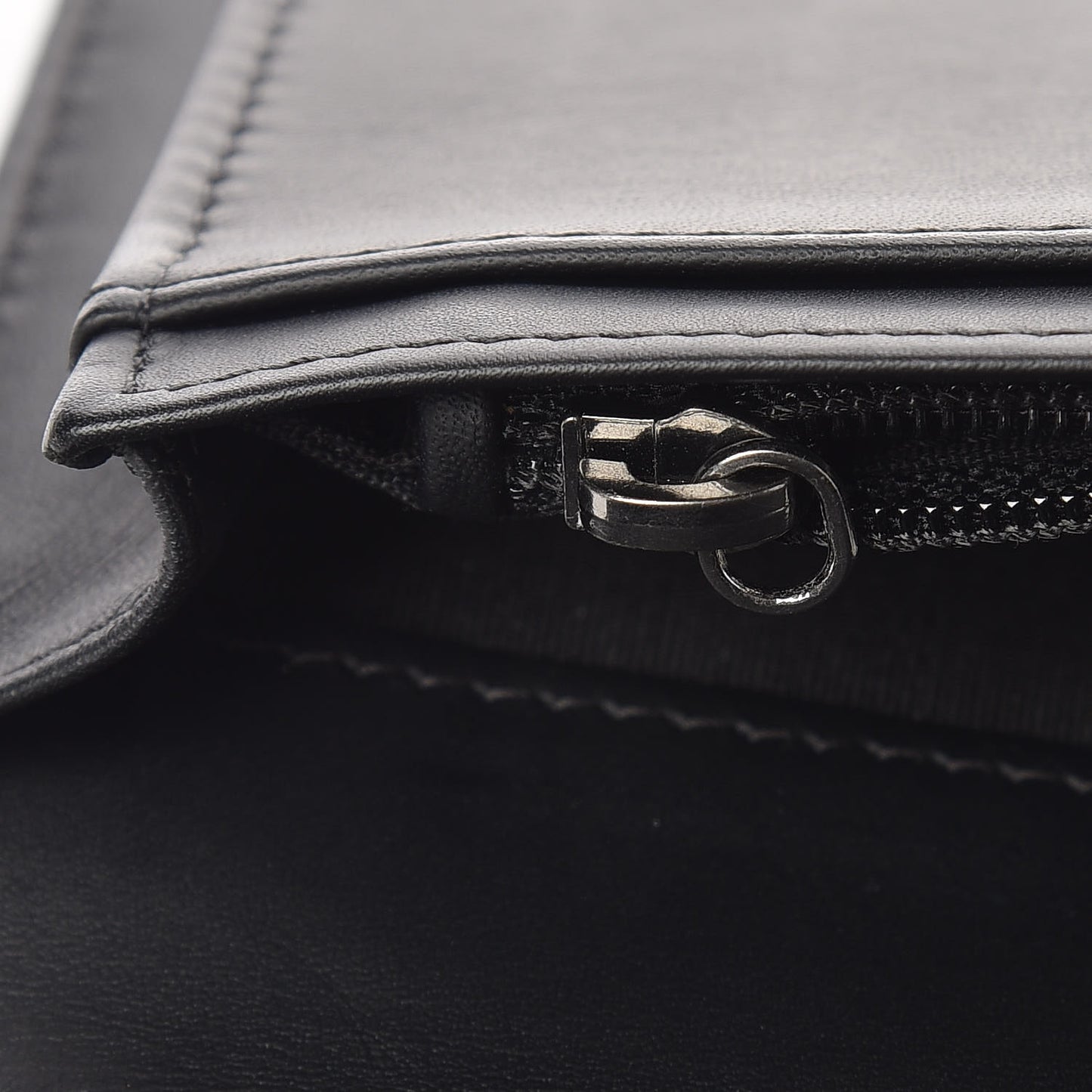 Caviar Quilted Boy Yen Wallet Black