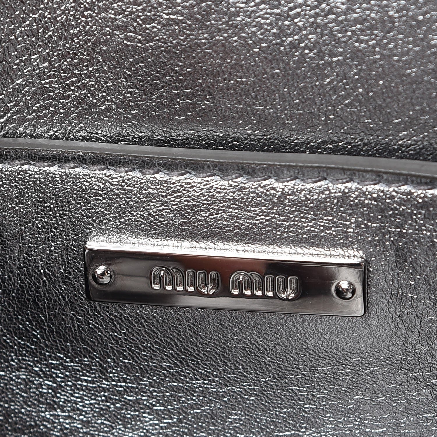 Miu Miu Nappa Matelasse Crystal Embellished Lady Crossbody Cromo 6 of 9