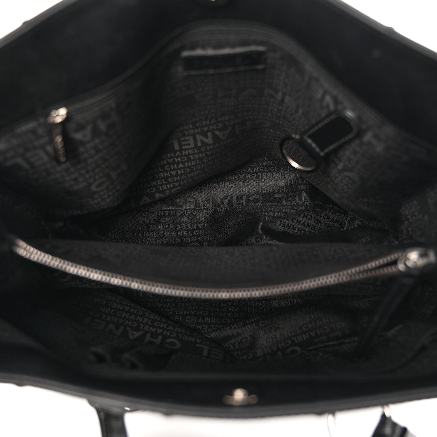Chanel Caviar Square Stitched Large Tote Black 5 of 13