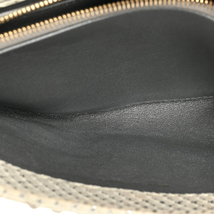 Chanel Snakeskin Phone Holder Pouch Clutch White 5 of 24