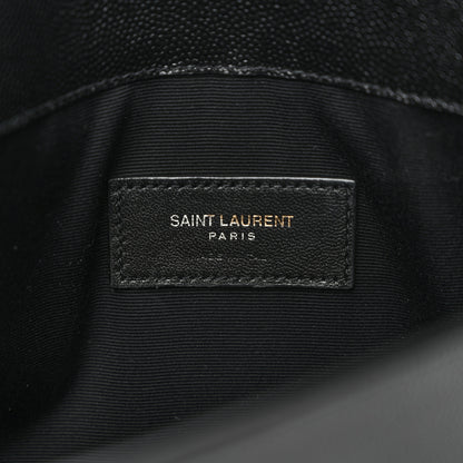 Saint Laurent Grain De Poudre Uptown Pouch Black 6 of 7