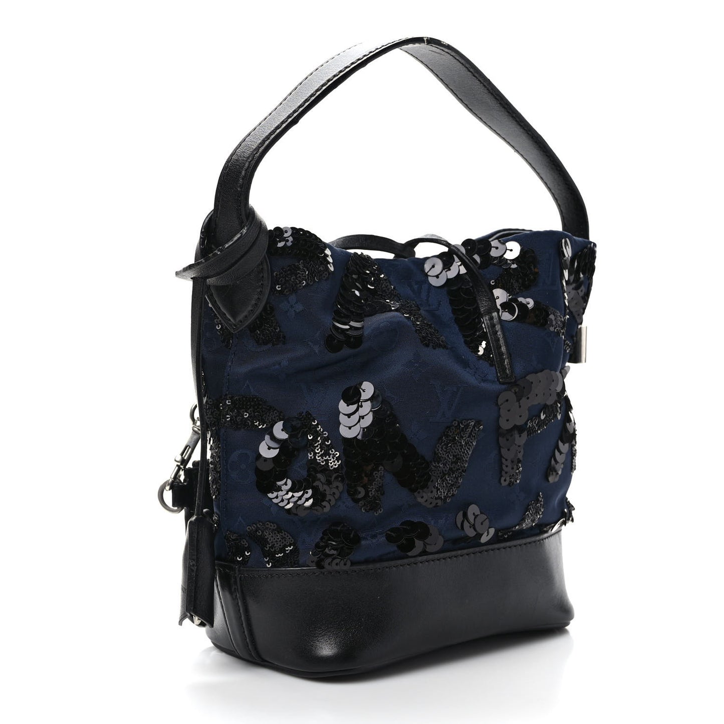 Monogram Jacquard Sequin NN14 Spotlight PM Navy