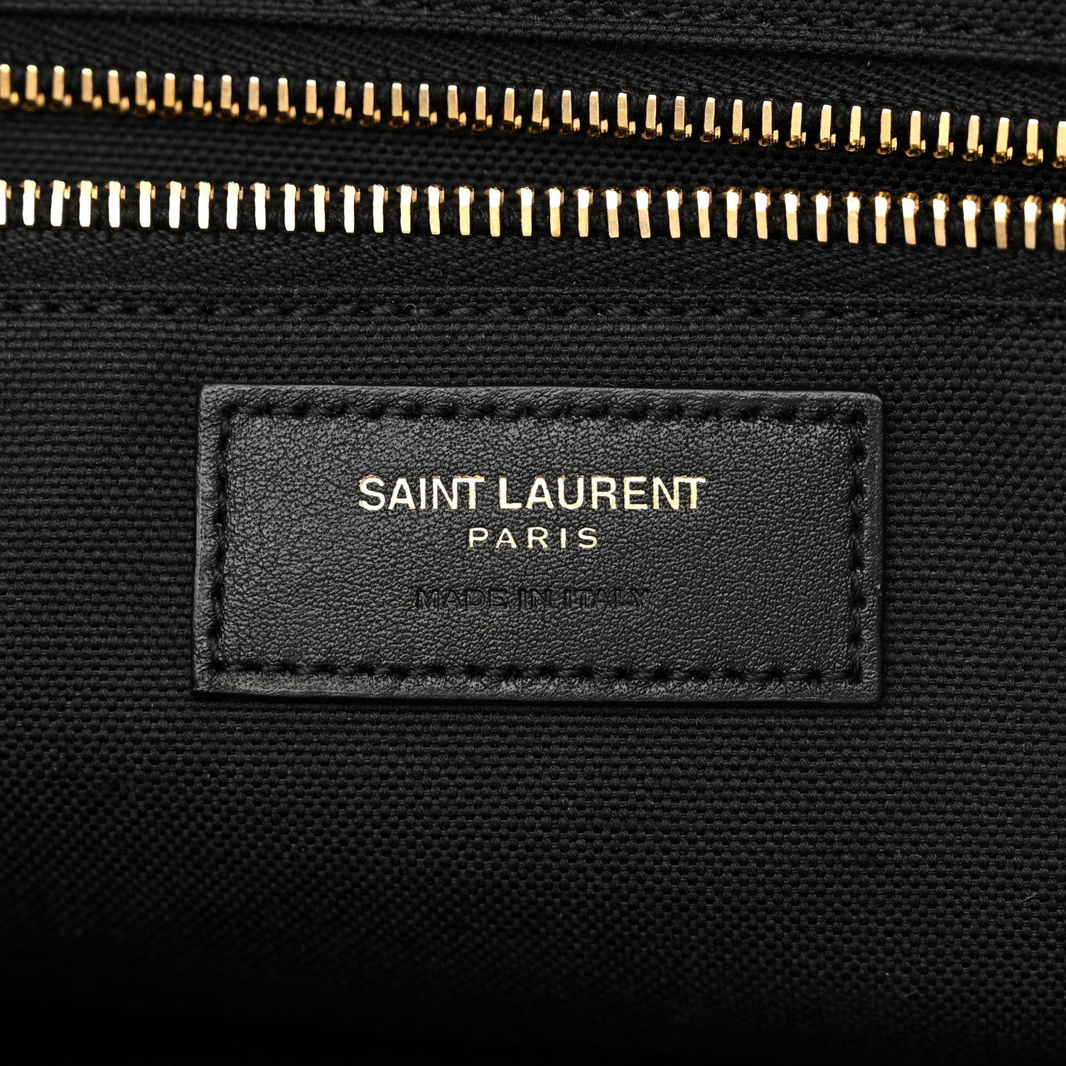 Saint Laurent SAINT LAURENT Embroidered Cotton Linen Rive Gauche Noe Tote Natural Black 6 of 10