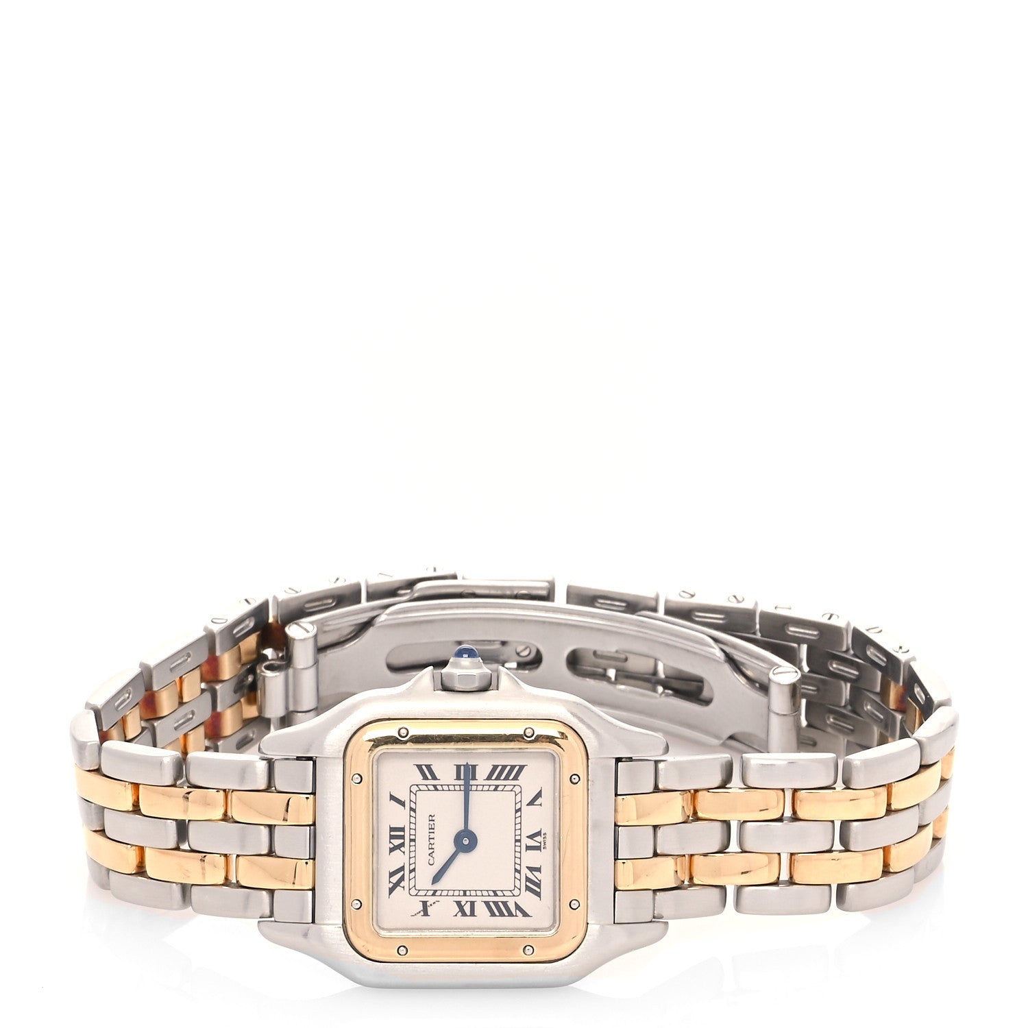 Cartier Stainless Steel 18K Yellow Gold 22mm Panthere Quartz Watch 2 of 4