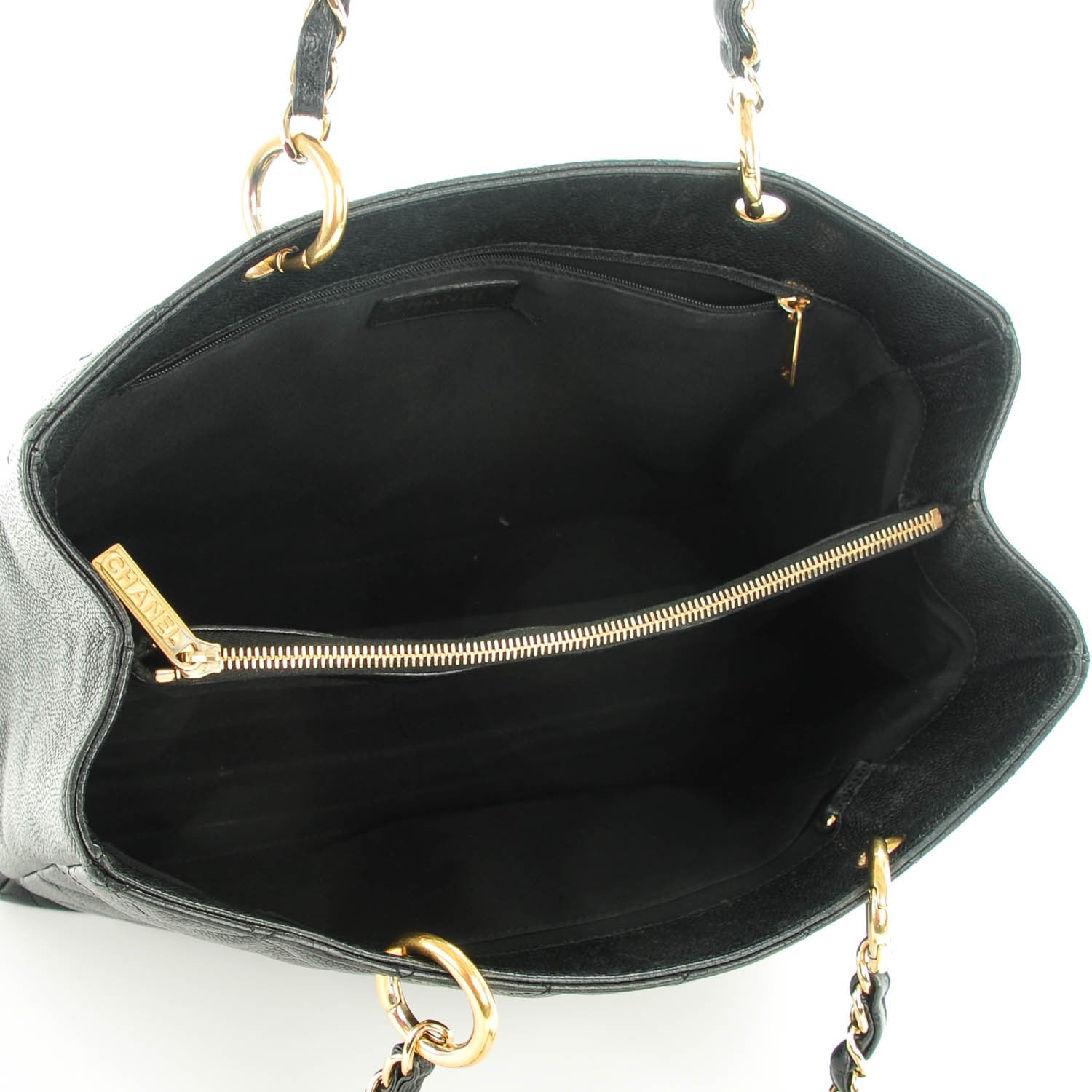 Chanel Caviar Quilted Grand Shopping Tote GST Black 5 of 7