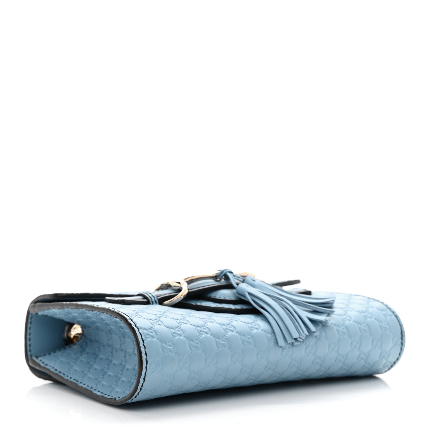 Soft Microguccissima Mini Emily Chain Shoulder Bag Mineral Blue