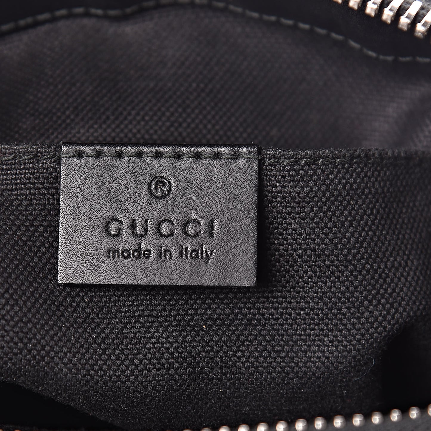 GG Supreme Monogram Web Small Flat Messenger Bag Black Grey