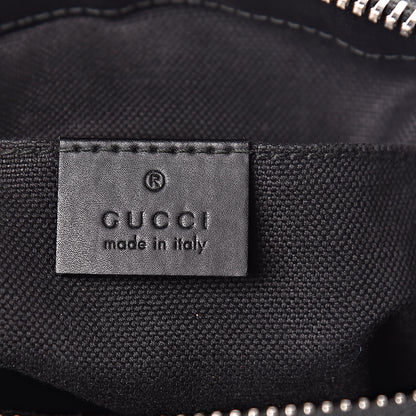 Gucci GG Supreme Monogram Web Small Flat Messenger Bag Black Grey 7 of 19