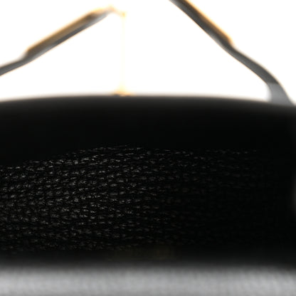 Hermes Tadelakt Mini Kelly Twilly Bag Charm Black 3 of 6