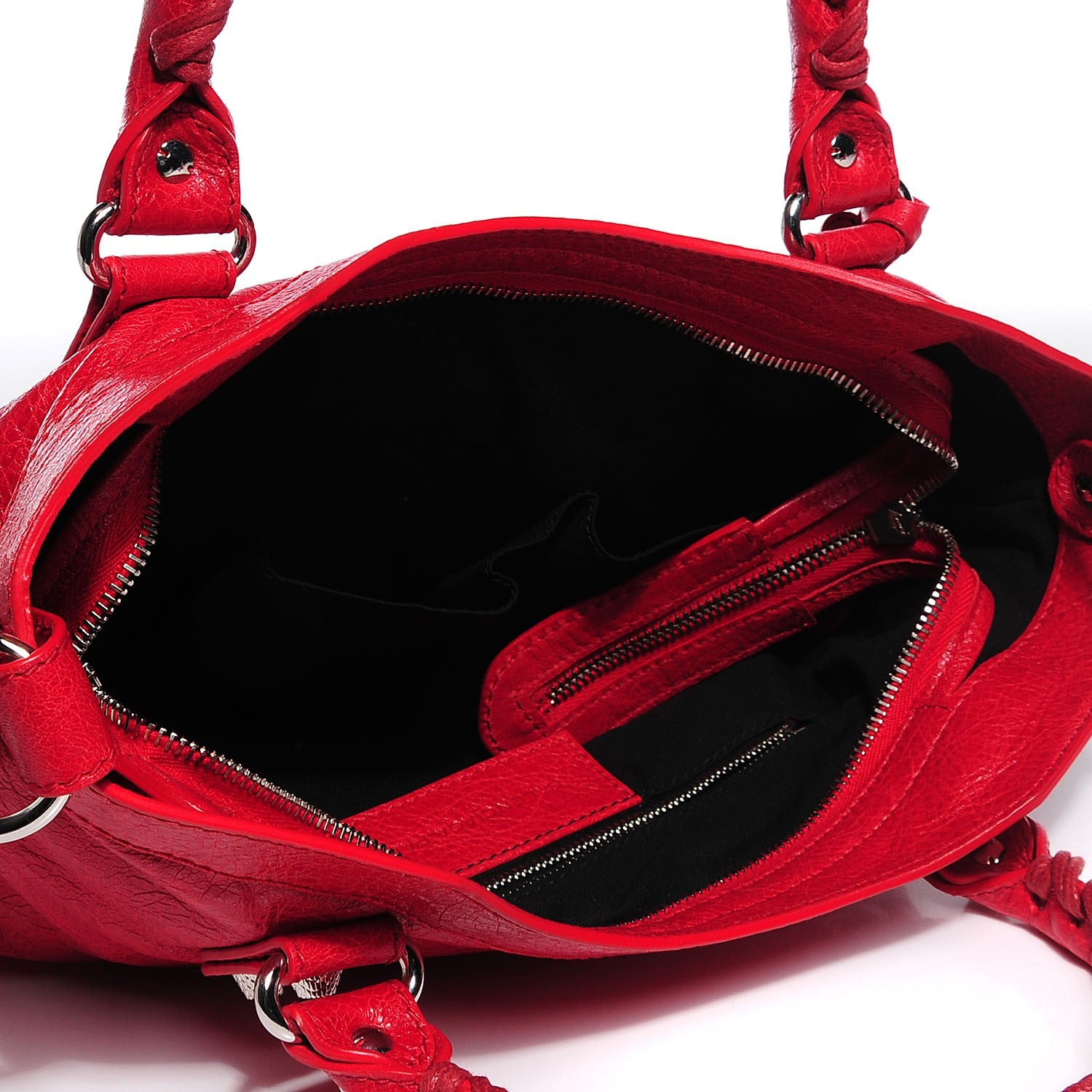Balenciaga Agneau Giant 12 Silver Hardware Town Rouge Coquelicot 7 of 12