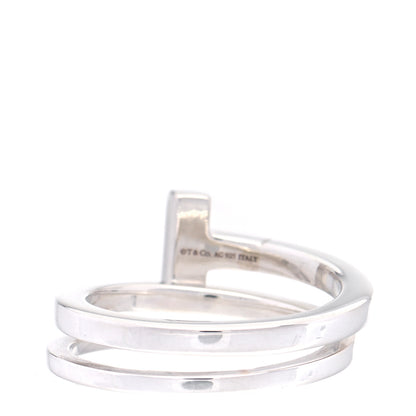 Tiffany Sterling Silver T Square Wrap Ring 53 6.5 3 of 5
