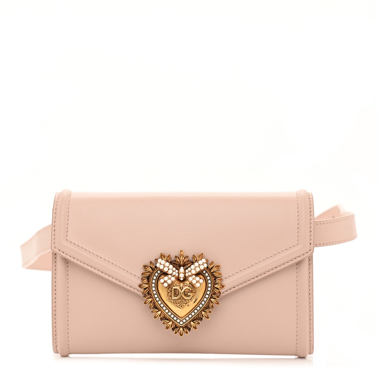 Agnello Vitello Devotion Belt Bag 95 38 Rosa Laminato