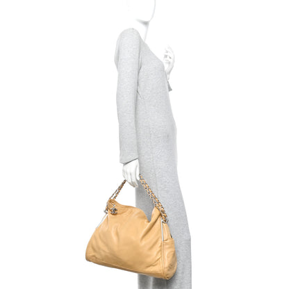Chanel Lambskin Large Ultimate Soft Tote Beige 2 of 16