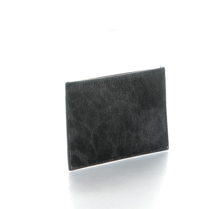 Saint Laurent Leopard Print Pony Hair Card Case Black 3 of 7
