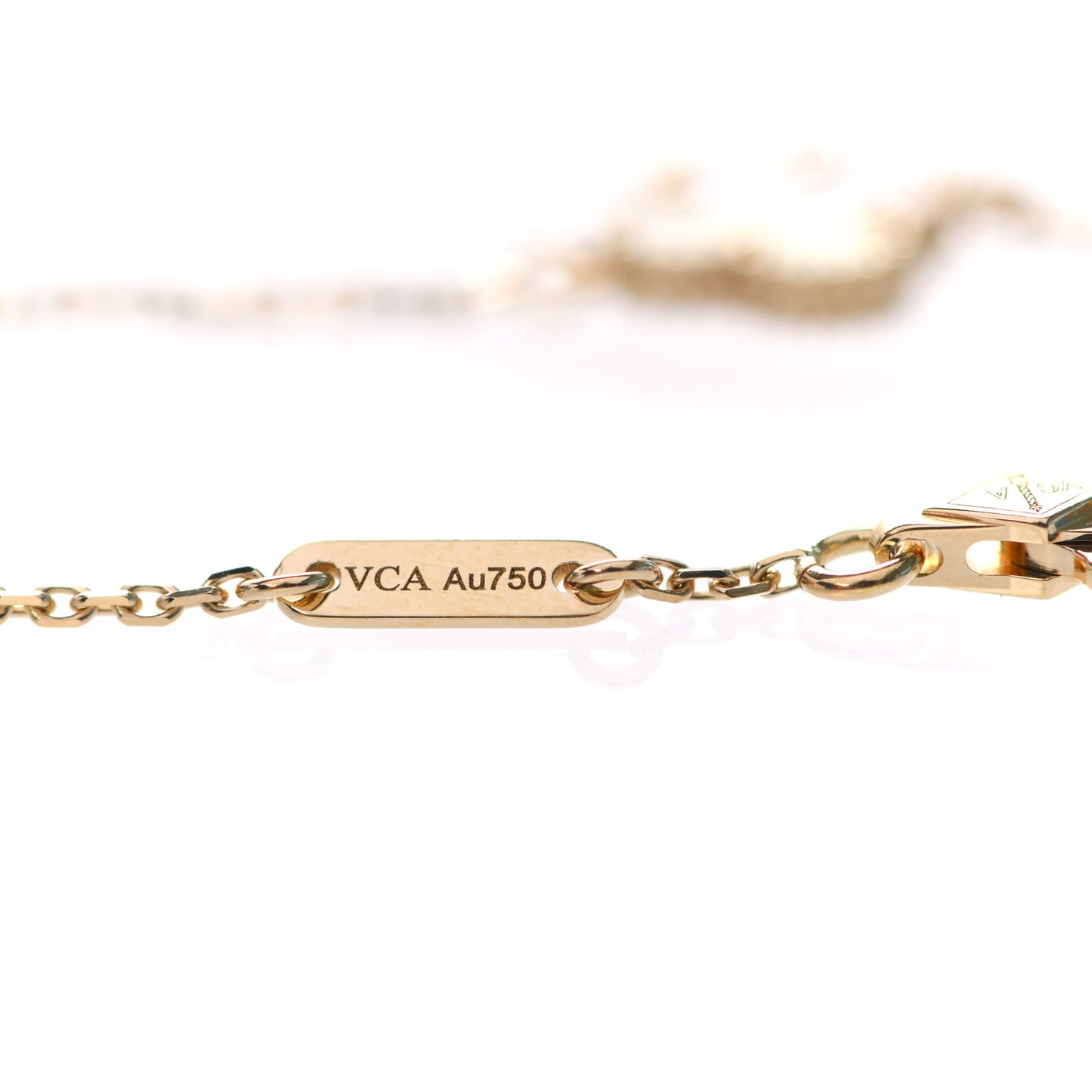 18K Yellow Gold Mother of Pearl Sweet Alhambra Bracelet