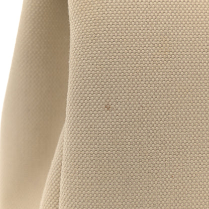 Hermes Military Toile Vache Hunter Herbag Zip Retourne 31 PM Beton Naturel 16 of 17