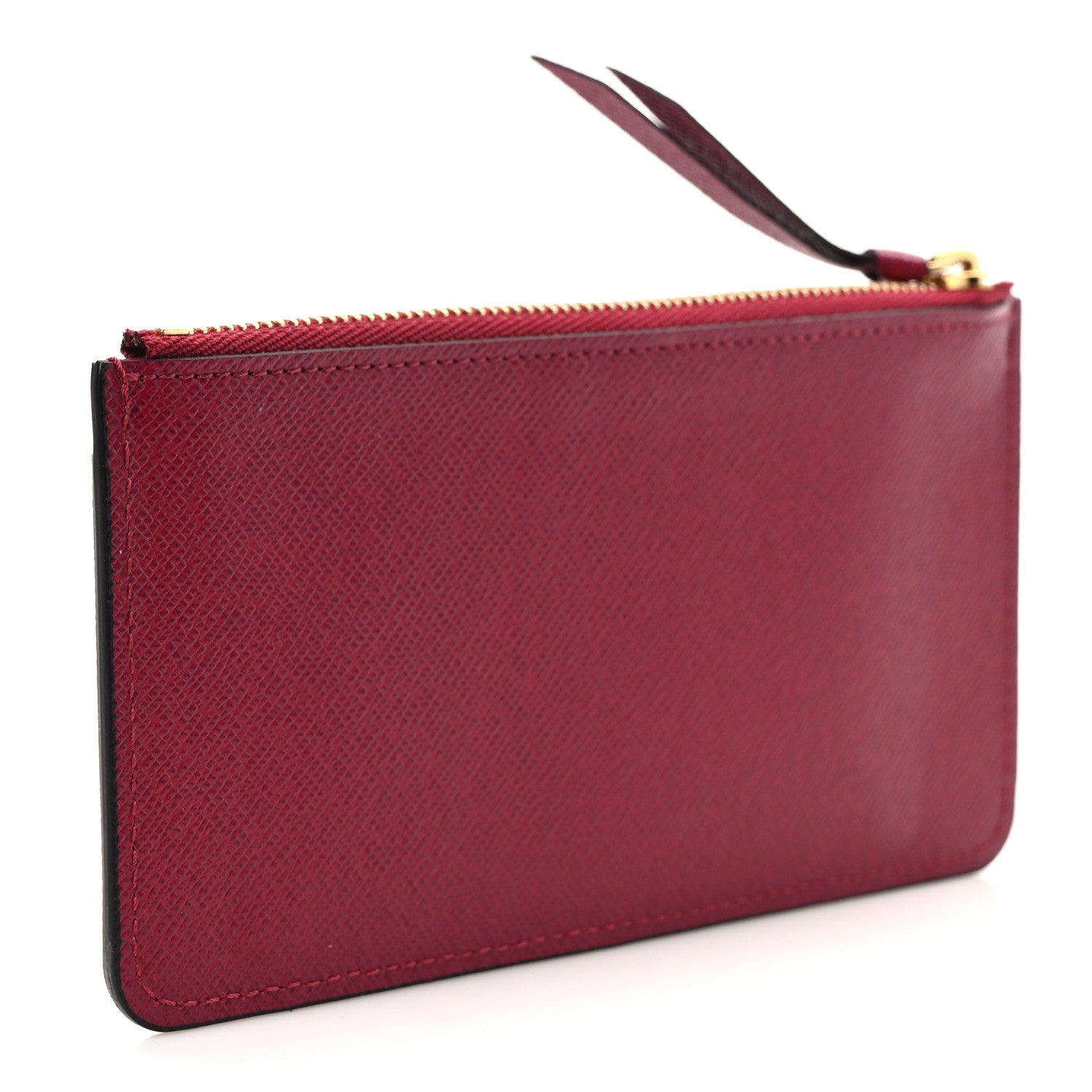 Louis Vuitton Calfskin Jeanne Wallet Zippered Insert Fuchsia 4 of 9