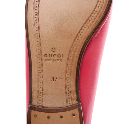 Gucci Lambskin Womens Brixton Horsebit Loafers 37 Hot Pink 6 of 9