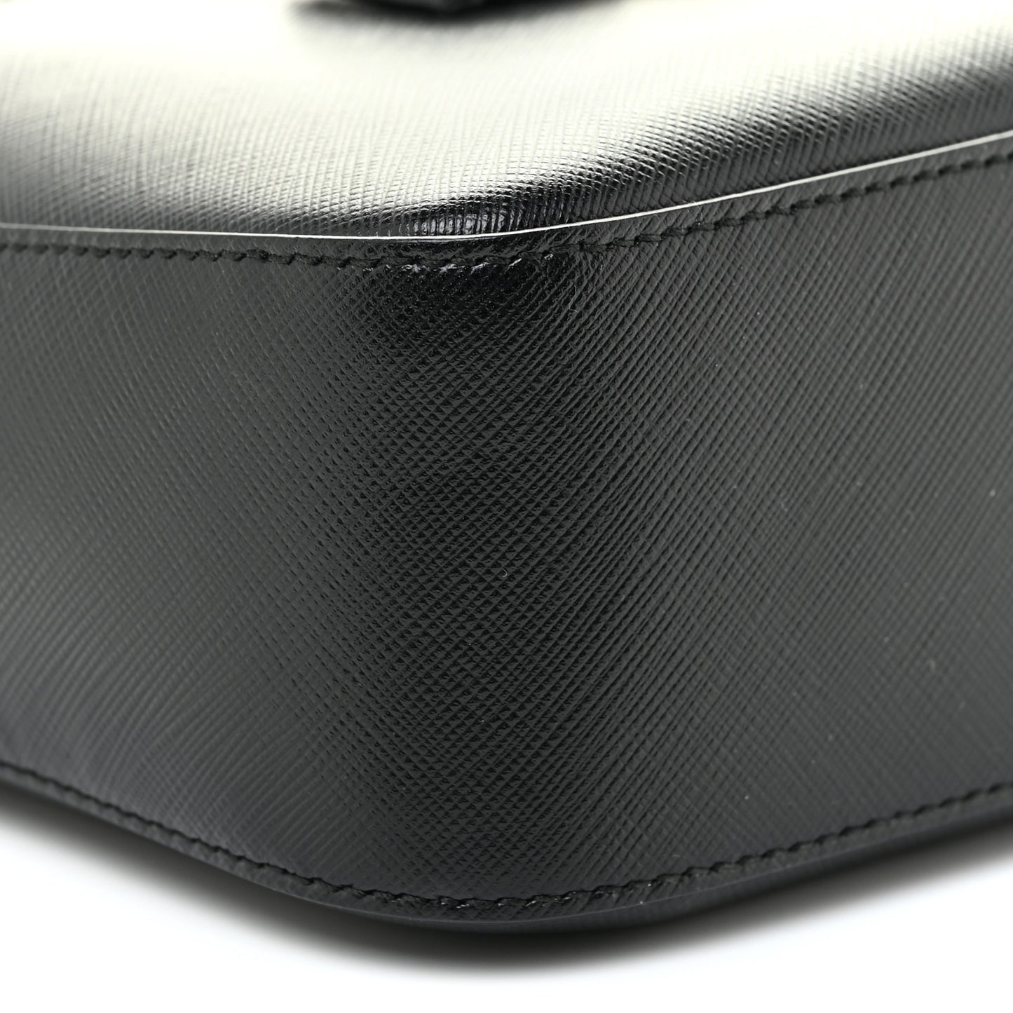 Hammered Calfskin Lydia Bow Camera Bag Black
