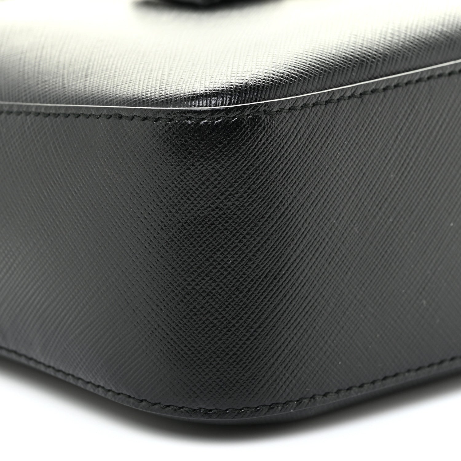 Salvatore Ferragamo Hammered Calfskin Lydia Bow Camera Bag Black 8 of 10