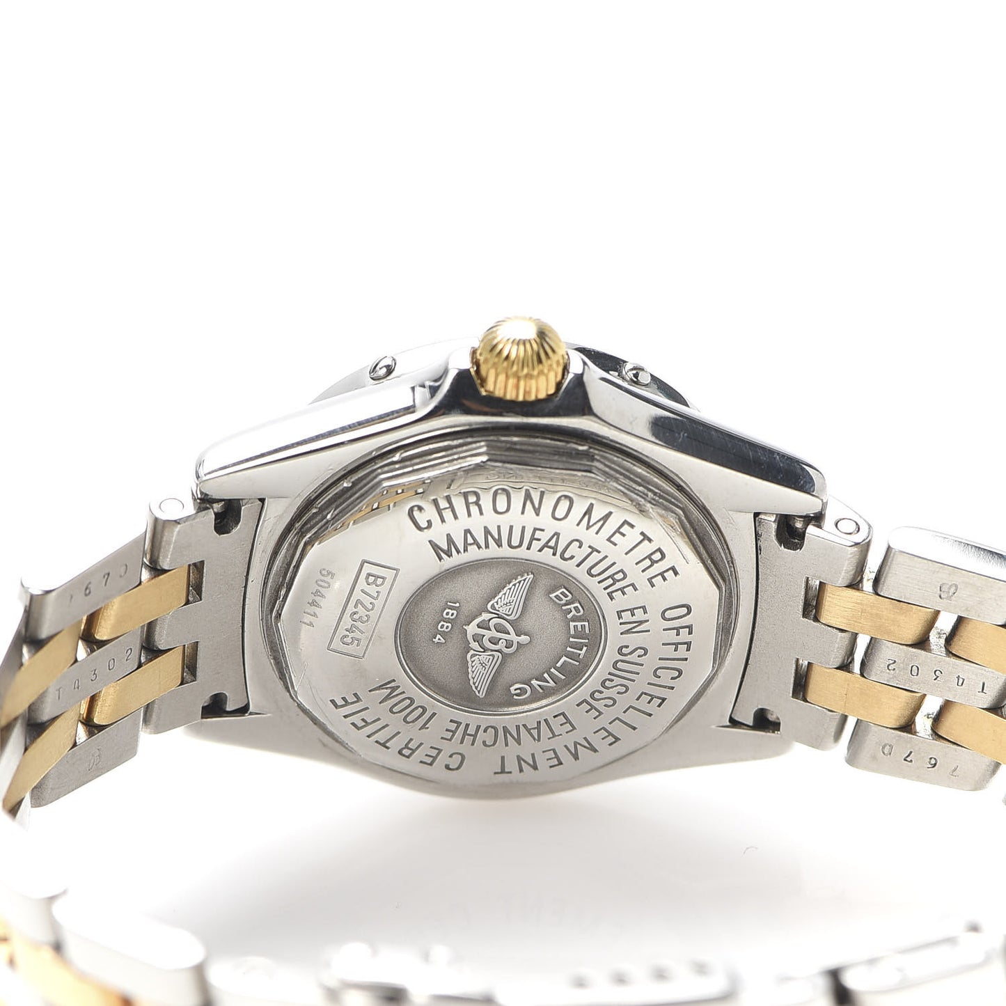 Stainless Steel 18K Yellow Gold Mother of Pearl 29mm Callistino Quartz Watch B72345