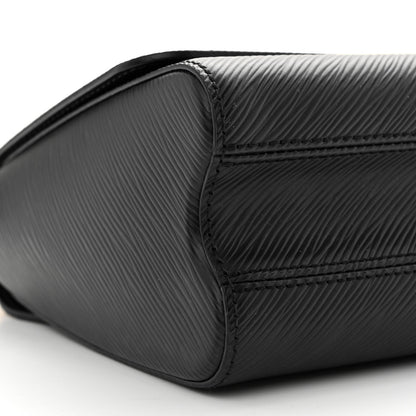Louis Vuitton Epi Twist Braided Strap Shoulder Bag MM Black 9 of 12