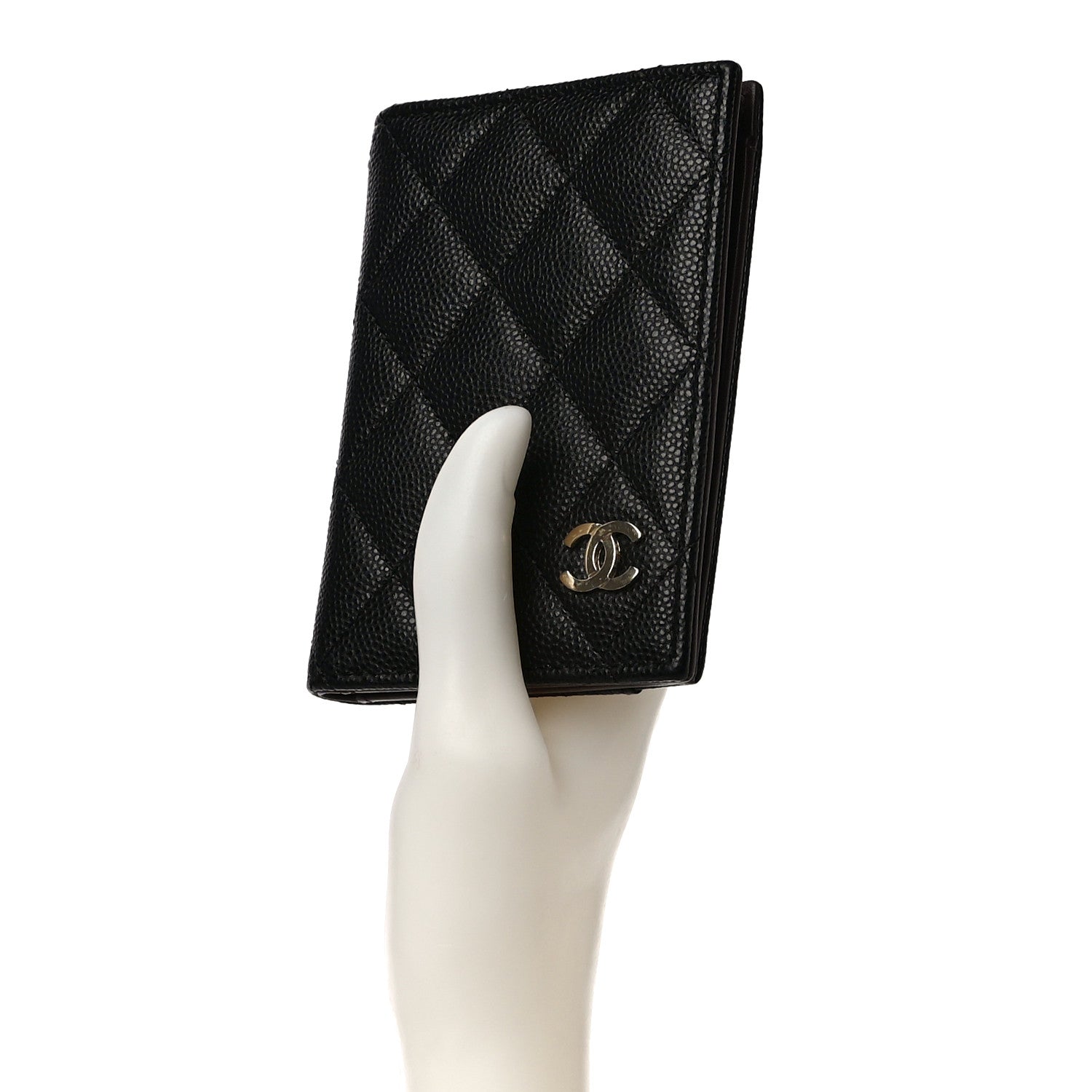 Chanel Caviar Quilted Card Holder Wallet Black 2 of 10