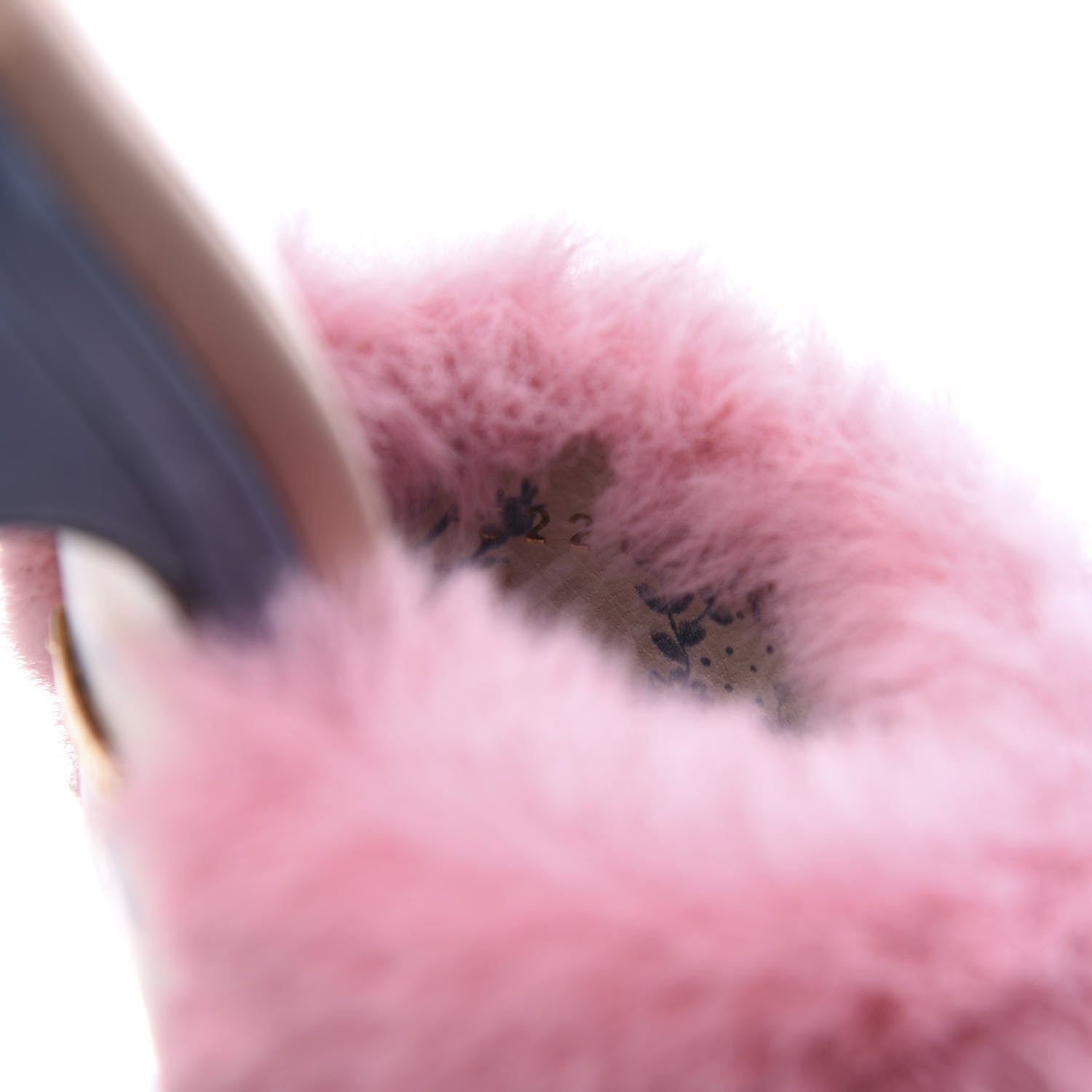 Gucci Faux Fur Silk Satin Crystal Candy Mules 37 Rosa Carta Zucchero 7 of 11