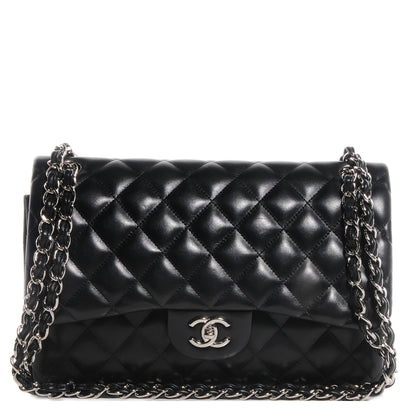 Chanel Lambskin Jumbo Double Flap Black 1 of 7