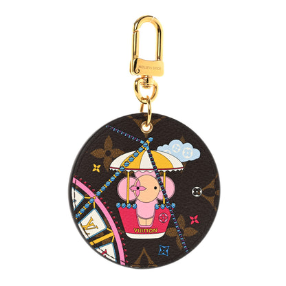 Louis Vuitton Monogram 2020 Christmas Animation Big Wheel Bag Charm Key Ring Rose Ballerine 1 of 5