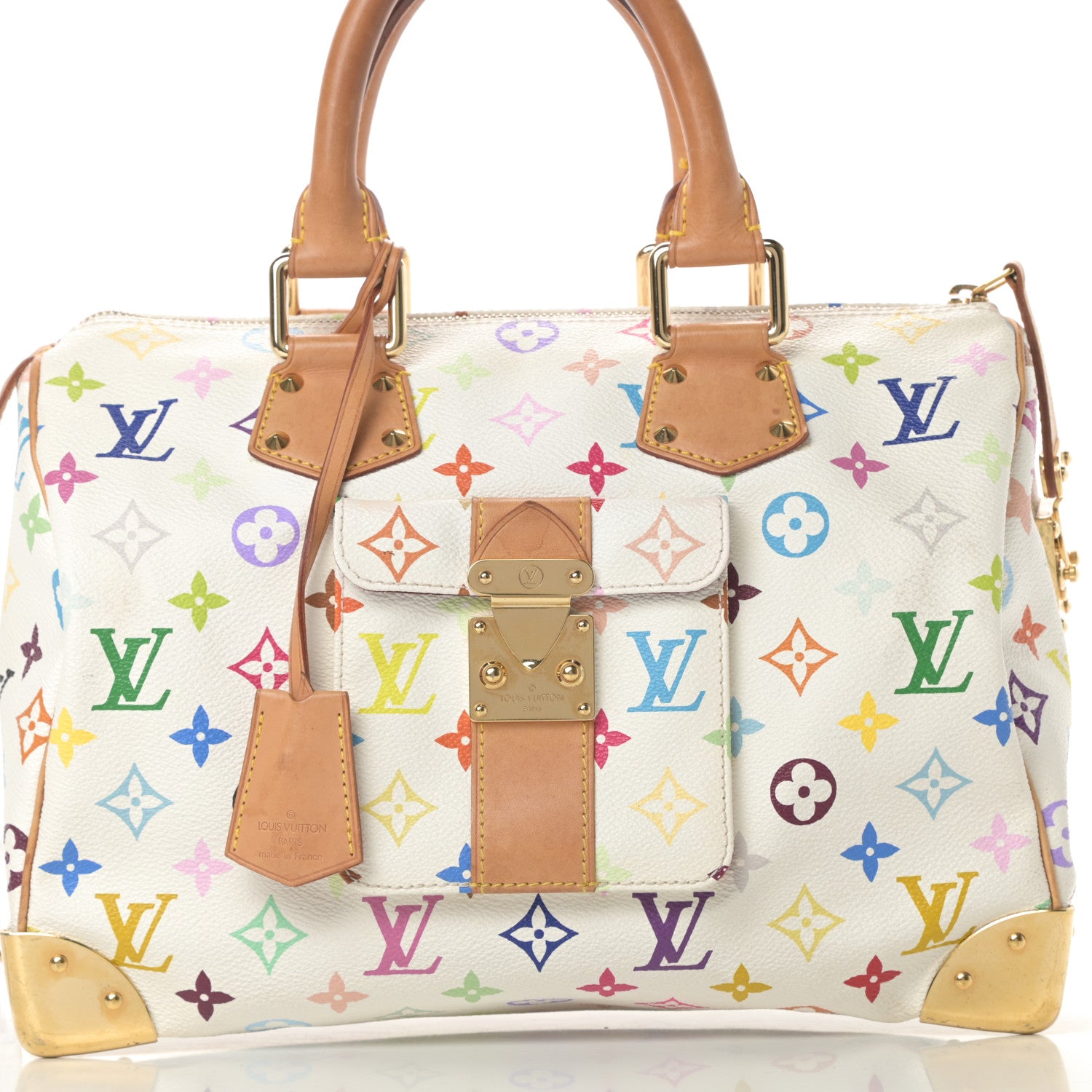 Louis Vuitton Monogram Multicolor Speedy 30 White 8 of 15